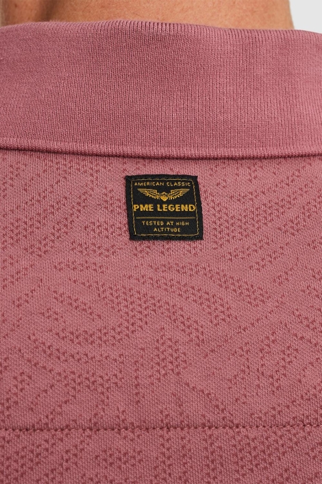 PME legend short sleeve polo jacquard jersey